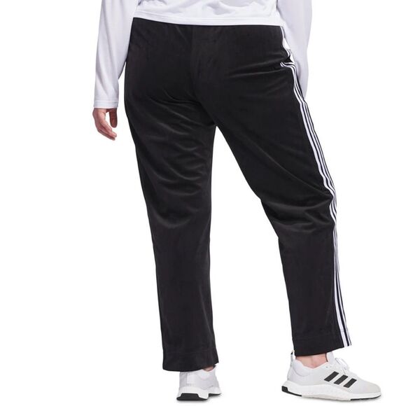 Adidas Plus Y2K Glam Velour Wide-Leg Track Pants- Size 3X - Picture 2 of 11
